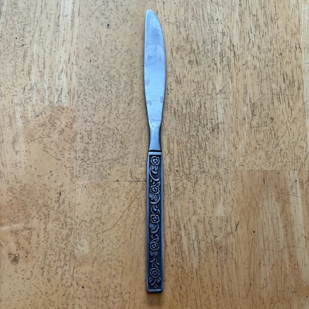 National COSTELLANO Pattern Stainless‎ Flatware Korea Dinner Knife 8.75”